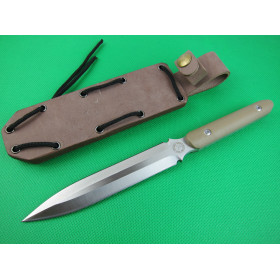Hot Selling Double Blade Combat Knife Fighting Knife Defence Tools with G10 Handle UDTEK01414 